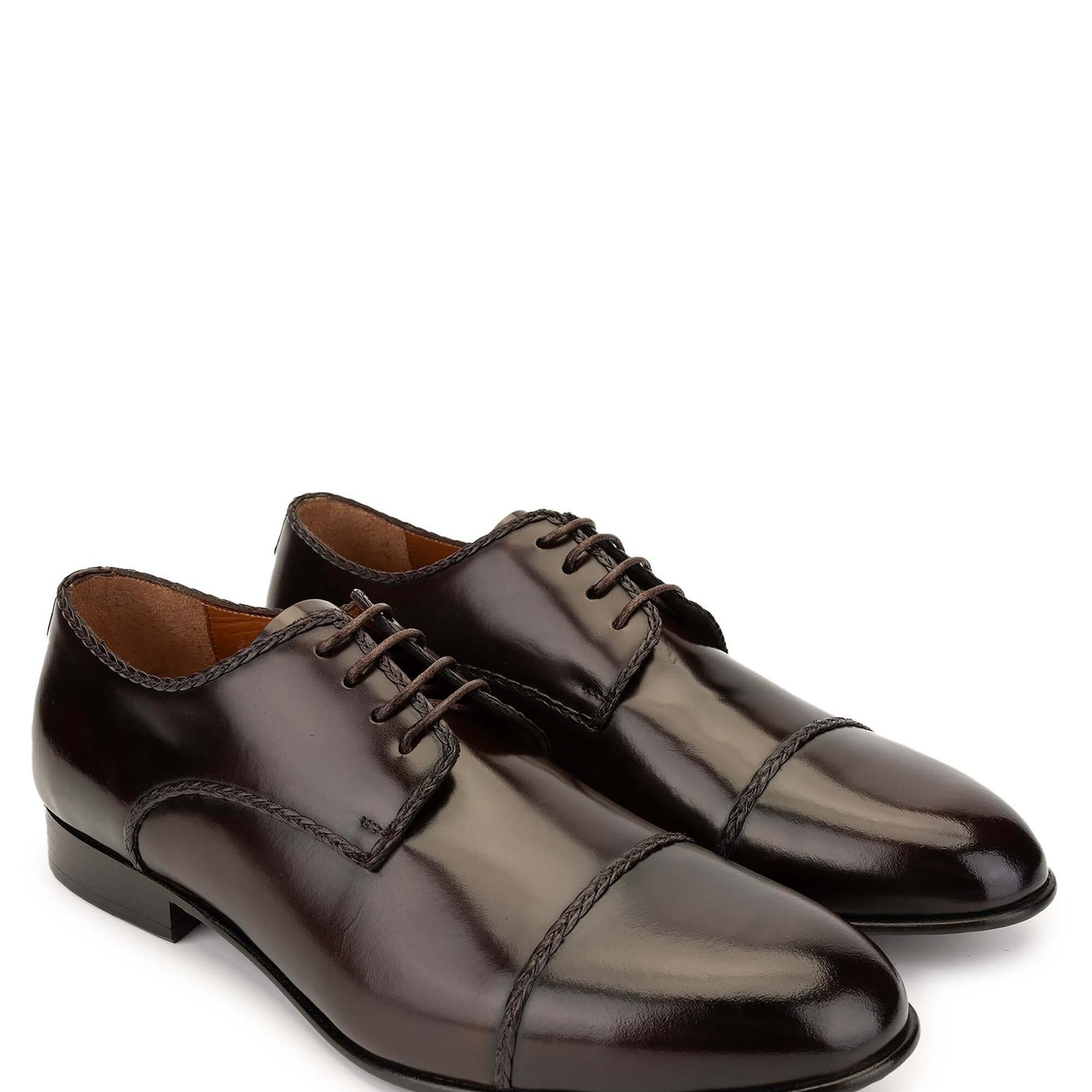 Tamer Tanca Erkek Hakiki Deri Kahverengi Klasik Ayakkabı