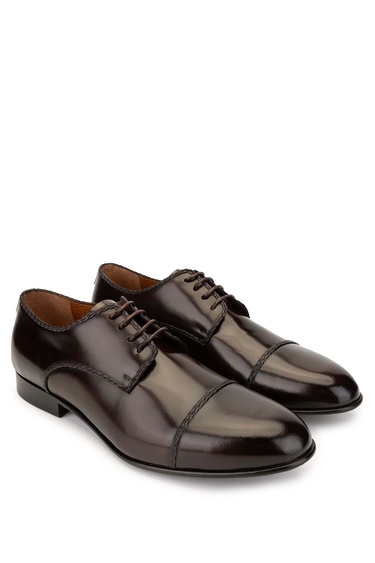  Tamer Tanca Erkek Hakiki Deri Kahverengi Klasik Ayakkabı