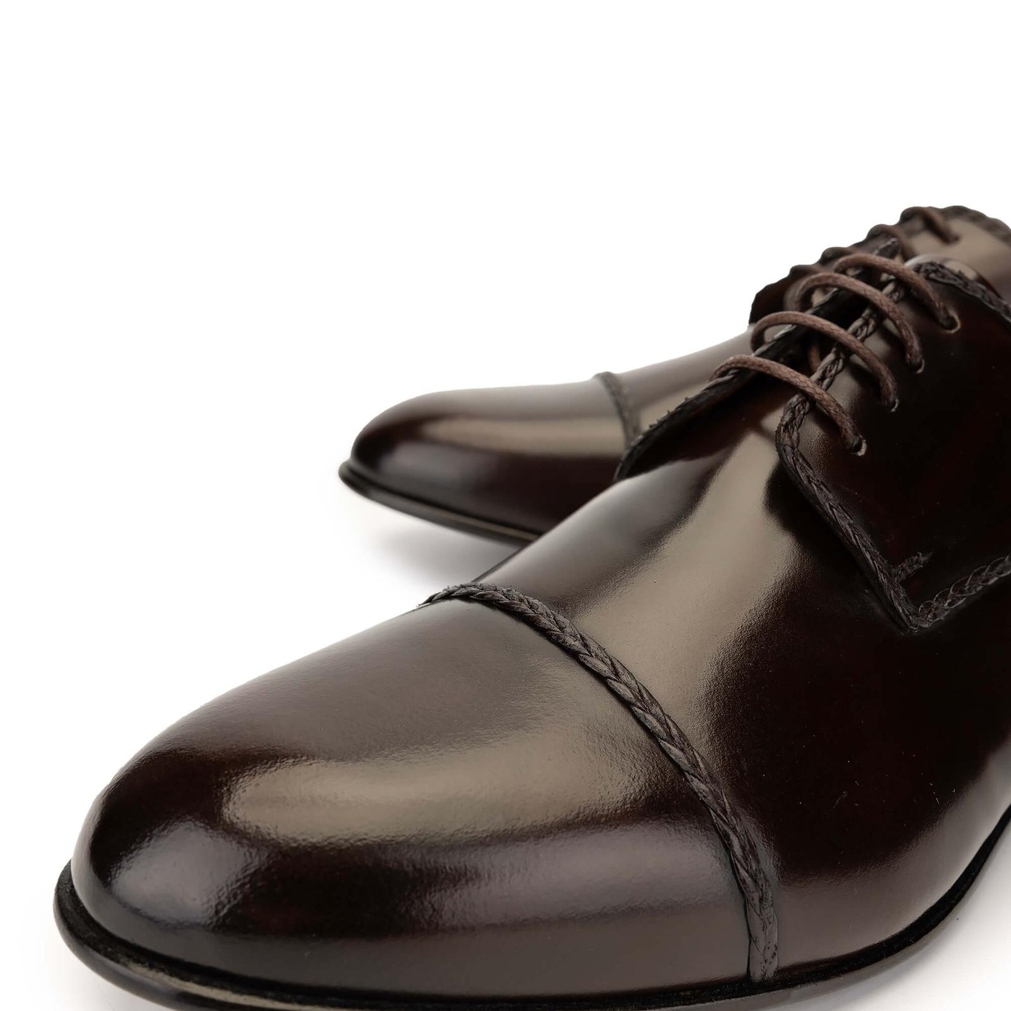 Tamer Tanca Erkek Hakiki Deri Kahverengi Klasik Ayakkabı