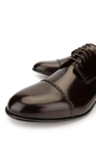  Tamer Tanca Erkek Hakiki Deri Kahverengi Klasik Ayakkabı