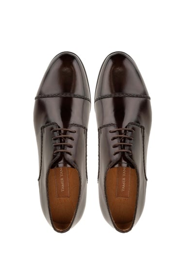  Tamer Tanca Erkek Hakiki Deri Kahverengi Klasik Ayakkabı