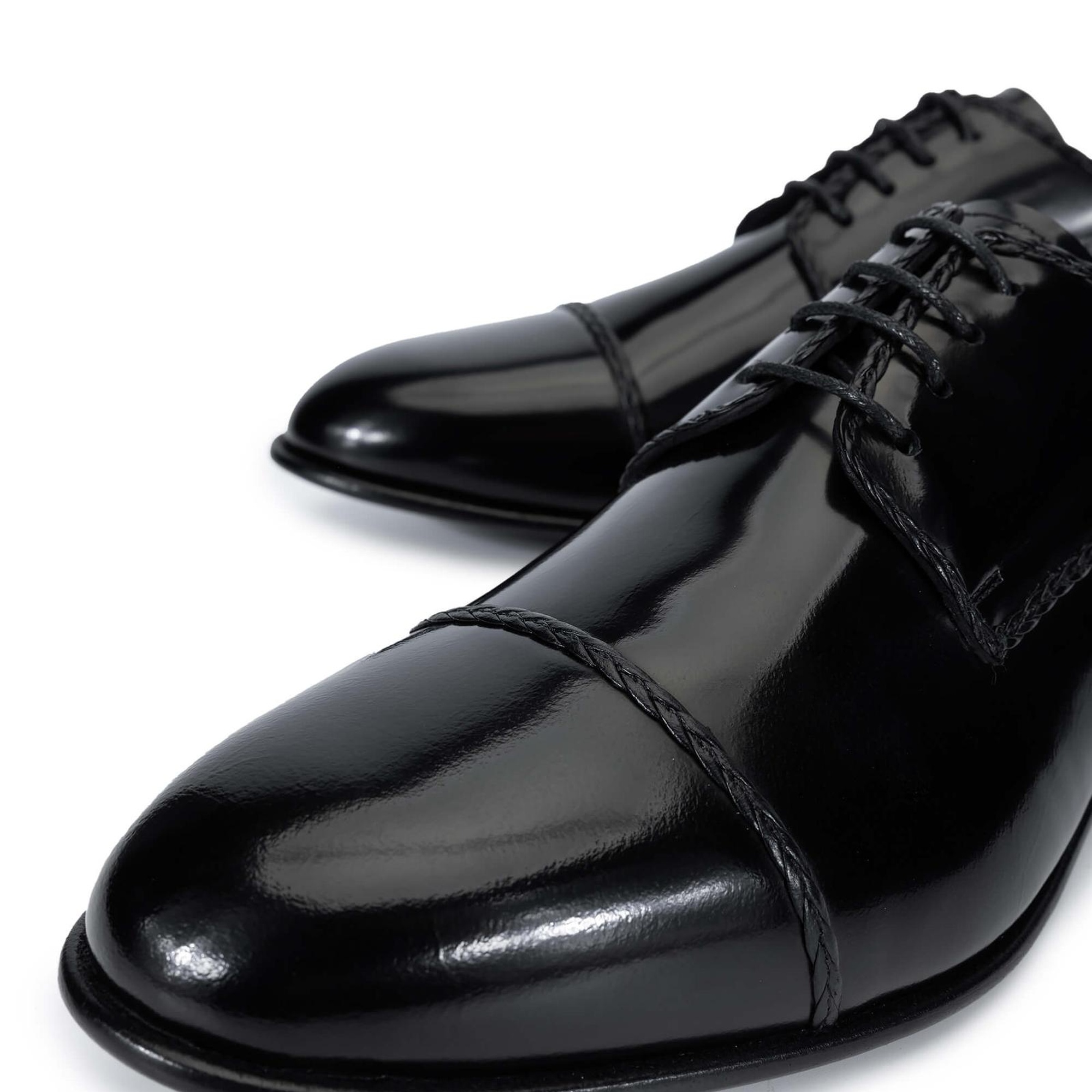 Tamer Tanca Erkek Hakiki Deri Siyah Açma Klasik Ayakkabı