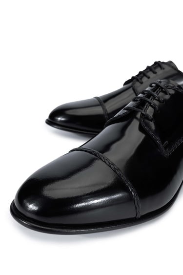  Tamer Tanca Erkek Hakiki Deri Siyah Açma Klasik Ayakkabı