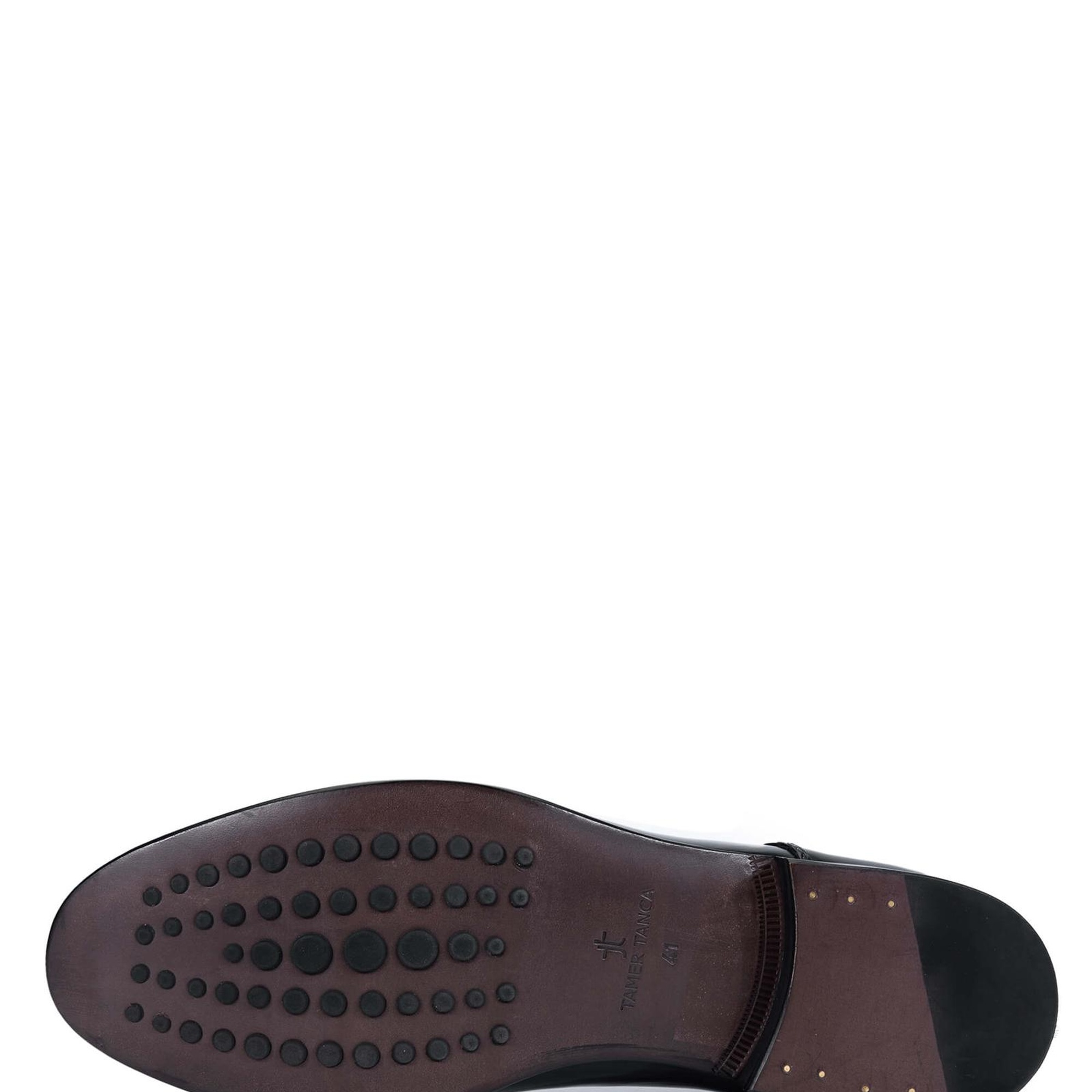 Tamer Tanca Erkek Hakiki Deri Siyah Açma Klasik Ayakkabı