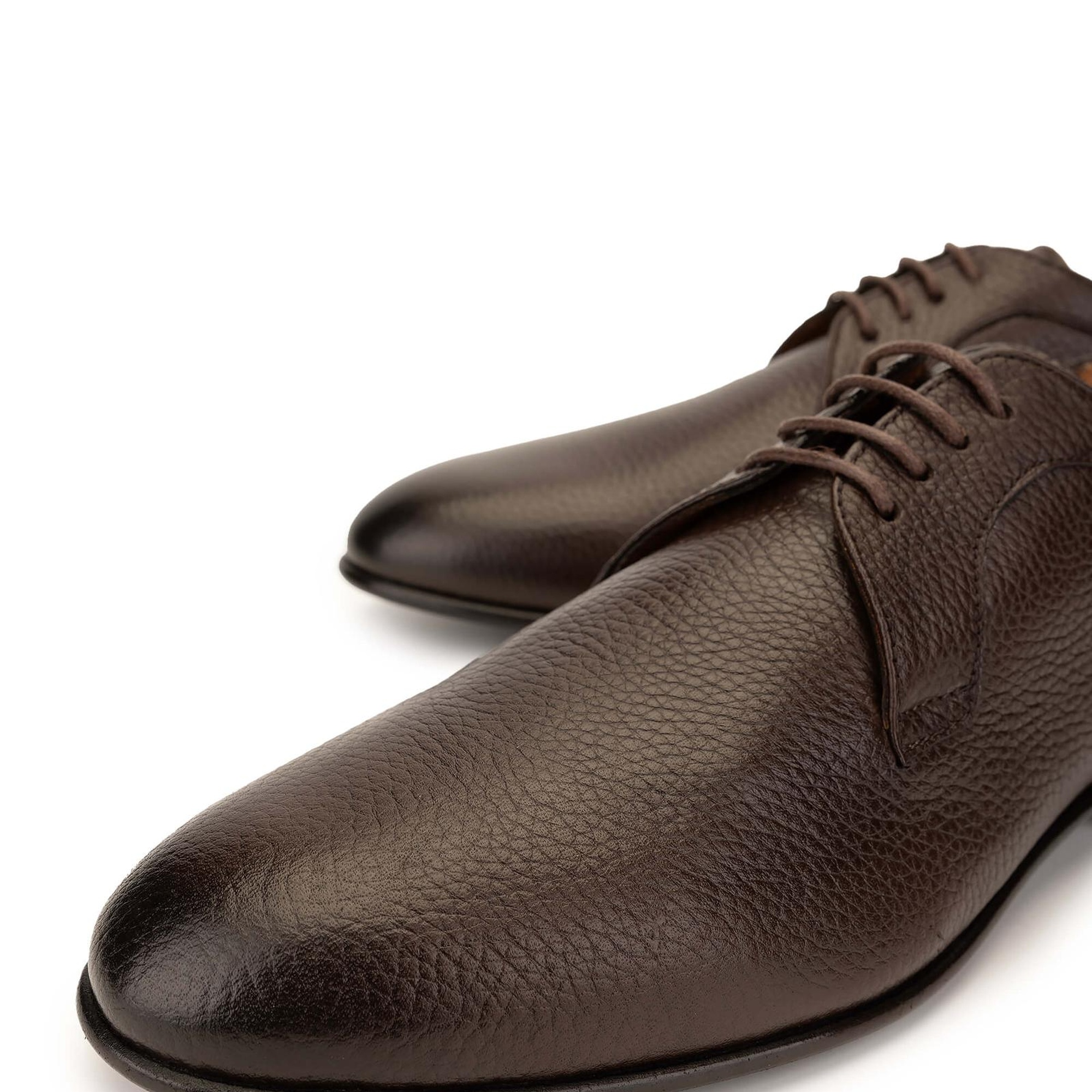 Tamer Tanca Erkek Hakiki Deri Kahverengi Klasik Ayakkabı