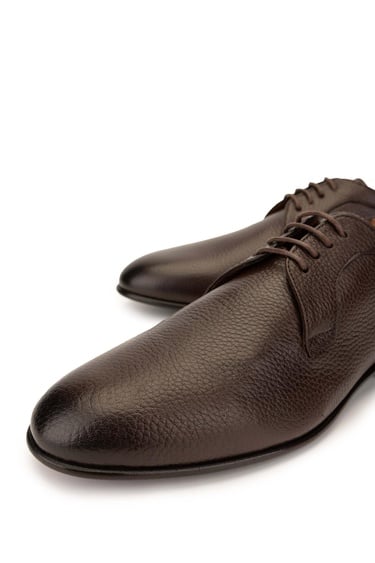  Tamer Tanca Erkek Hakiki Deri Kahverengi Klasik Ayakkabı