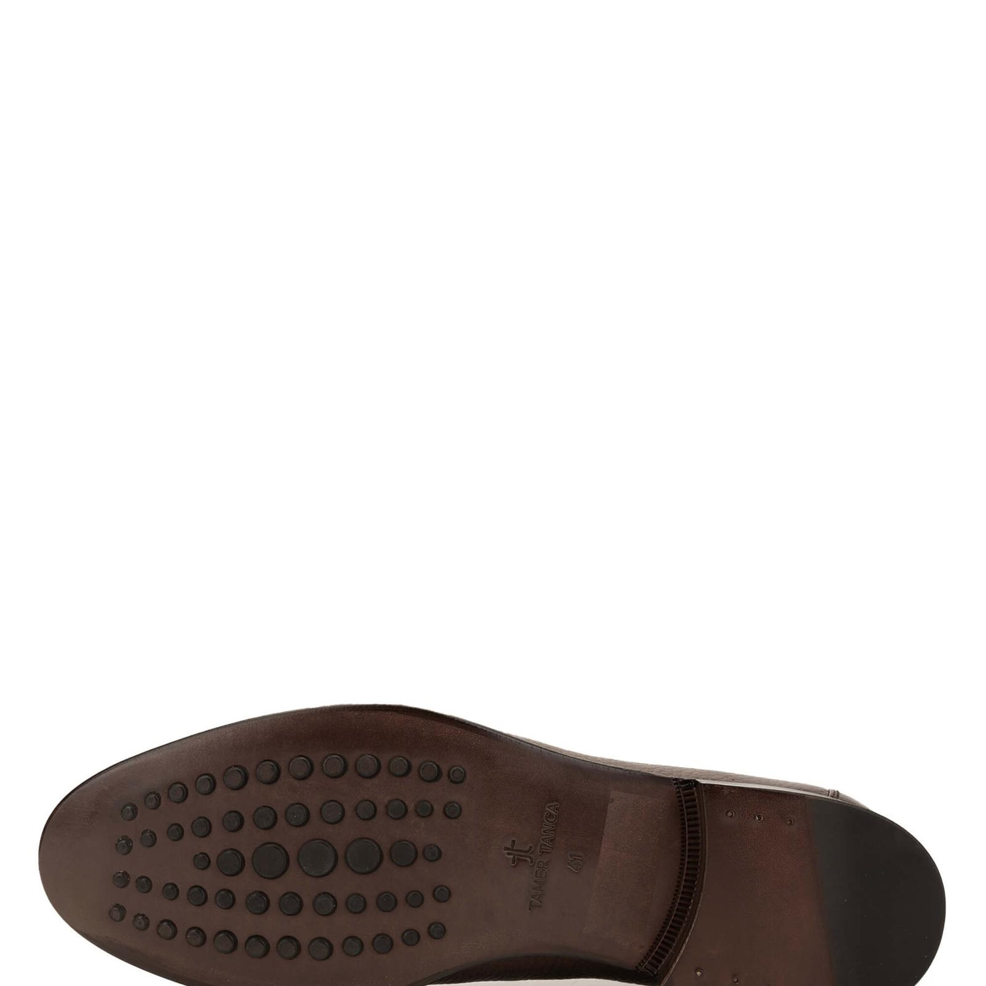 Tamer Tanca Erkek Hakiki Deri Kahverengi Klasik Ayakkabı