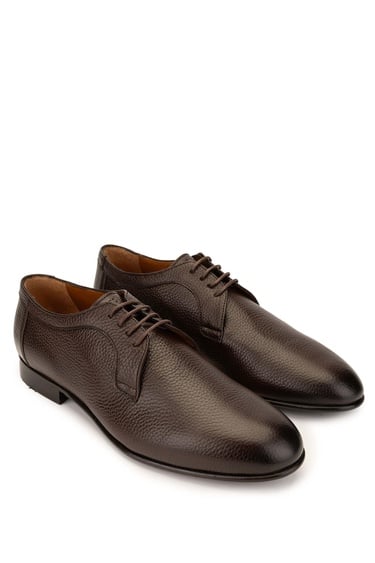 Tamer Tanca Erkek Hakiki Deri Kahverengi Klasik Ayakkabı