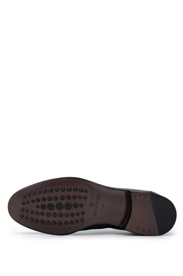  Tamer Tanca Erkek Hakiki Deri Siyah Klasik Ayakkabı