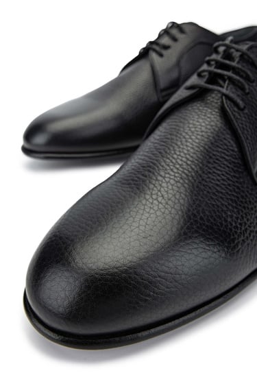  Tamer Tanca Erkek Hakiki Deri Siyah Klasik Ayakkabı