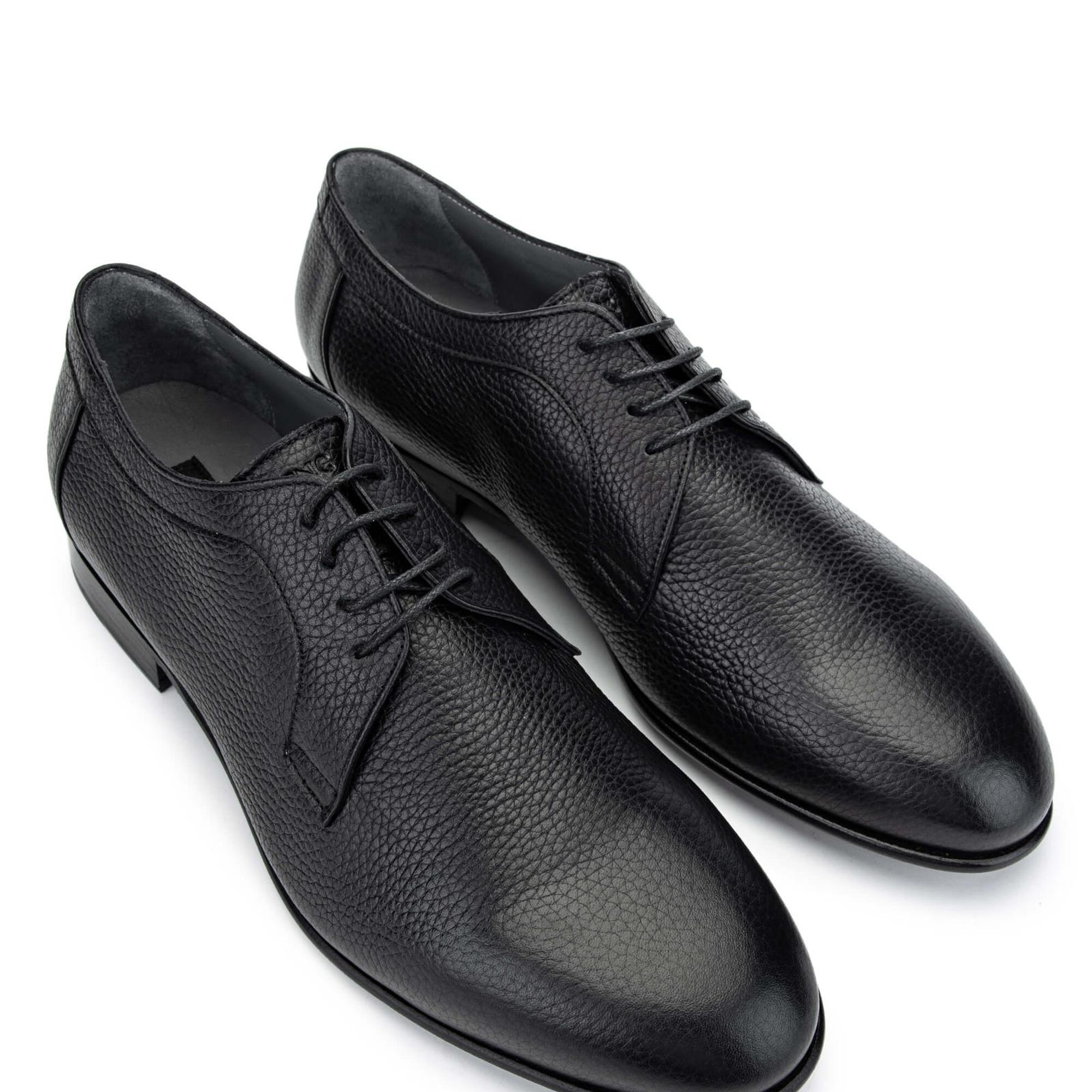 Tamer Tanca Erkek Hakiki Deri Siyah Klasik Ayakkabı