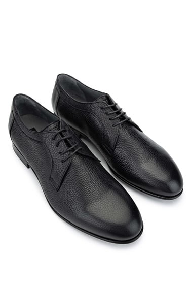  Tamer Tanca Erkek Hakiki Deri Siyah Klasik Ayakkabı