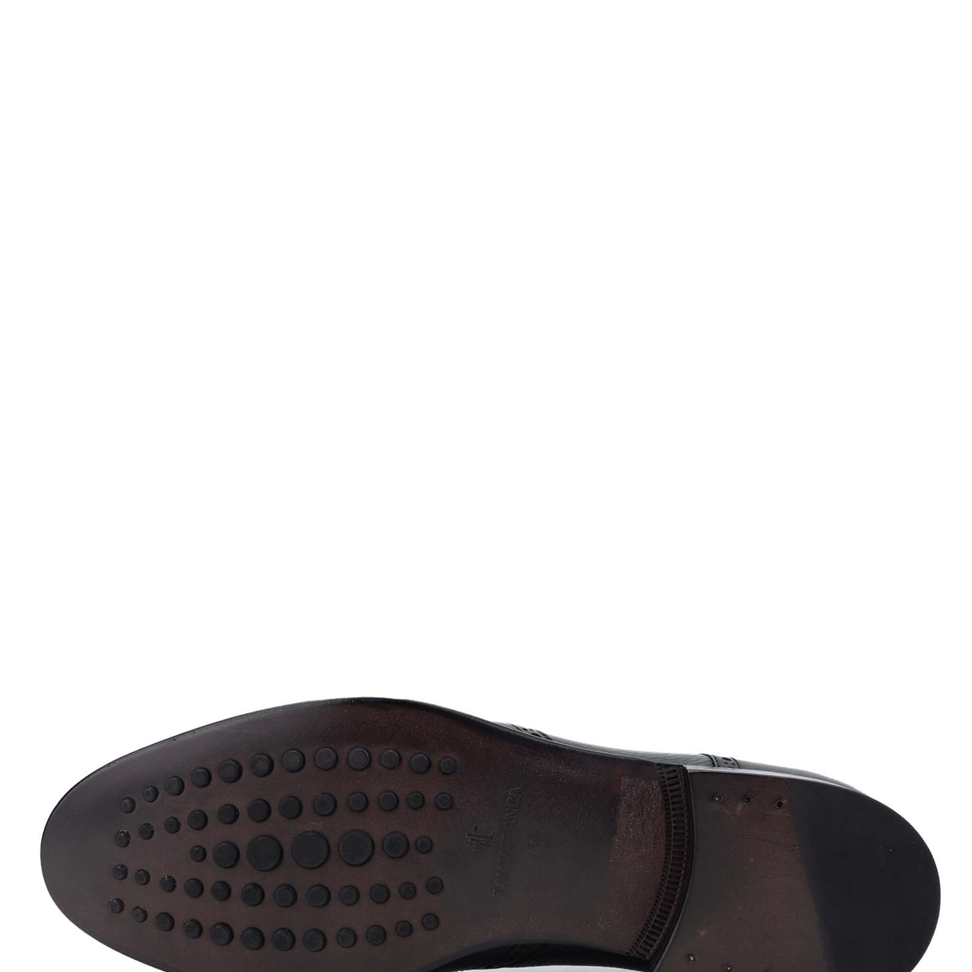 Tamer Tanca Erkek Hakiki Deri Siyah Klasik Ayakkabı