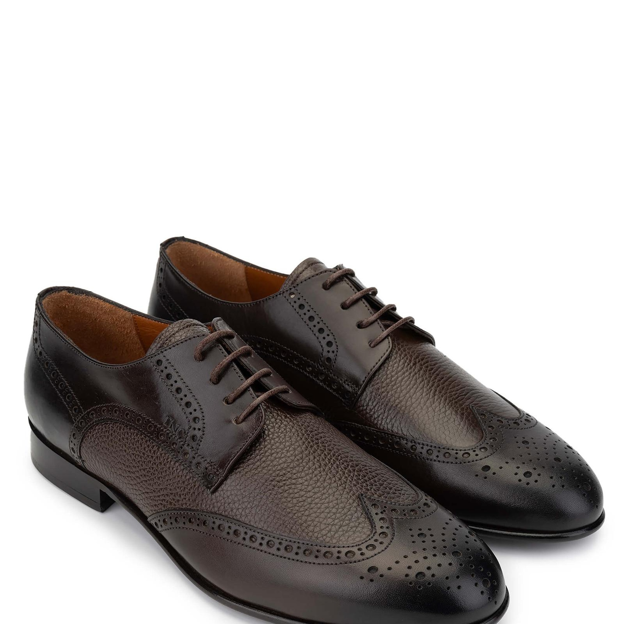 Tamer Tanca Erkek Hakiki Deri Kahverengi Klasik Ayakkabı