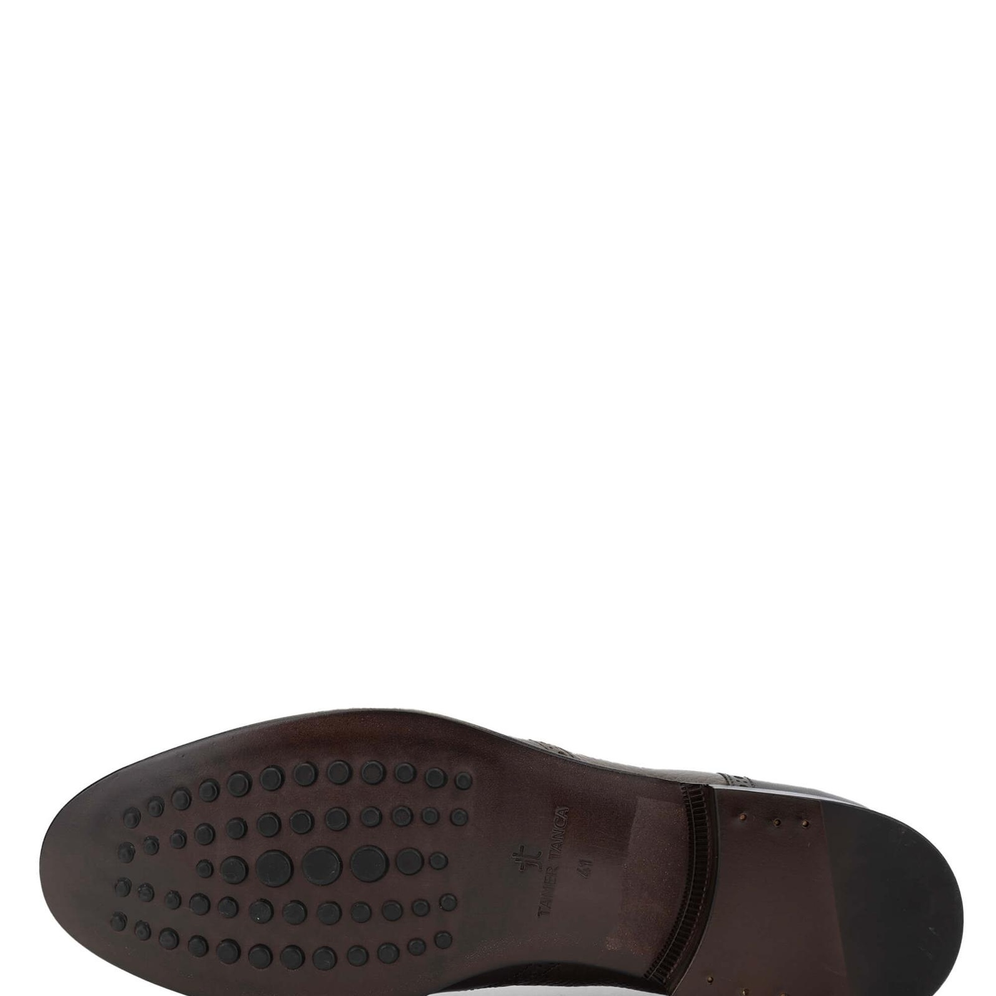 Tamer Tanca Erkek Hakiki Deri Kahverengi Klasik Ayakkabı