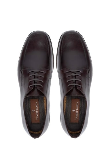  Tamer Tanca Erkek Hakiki Deri Kahverengi Klasik Ayakkabı