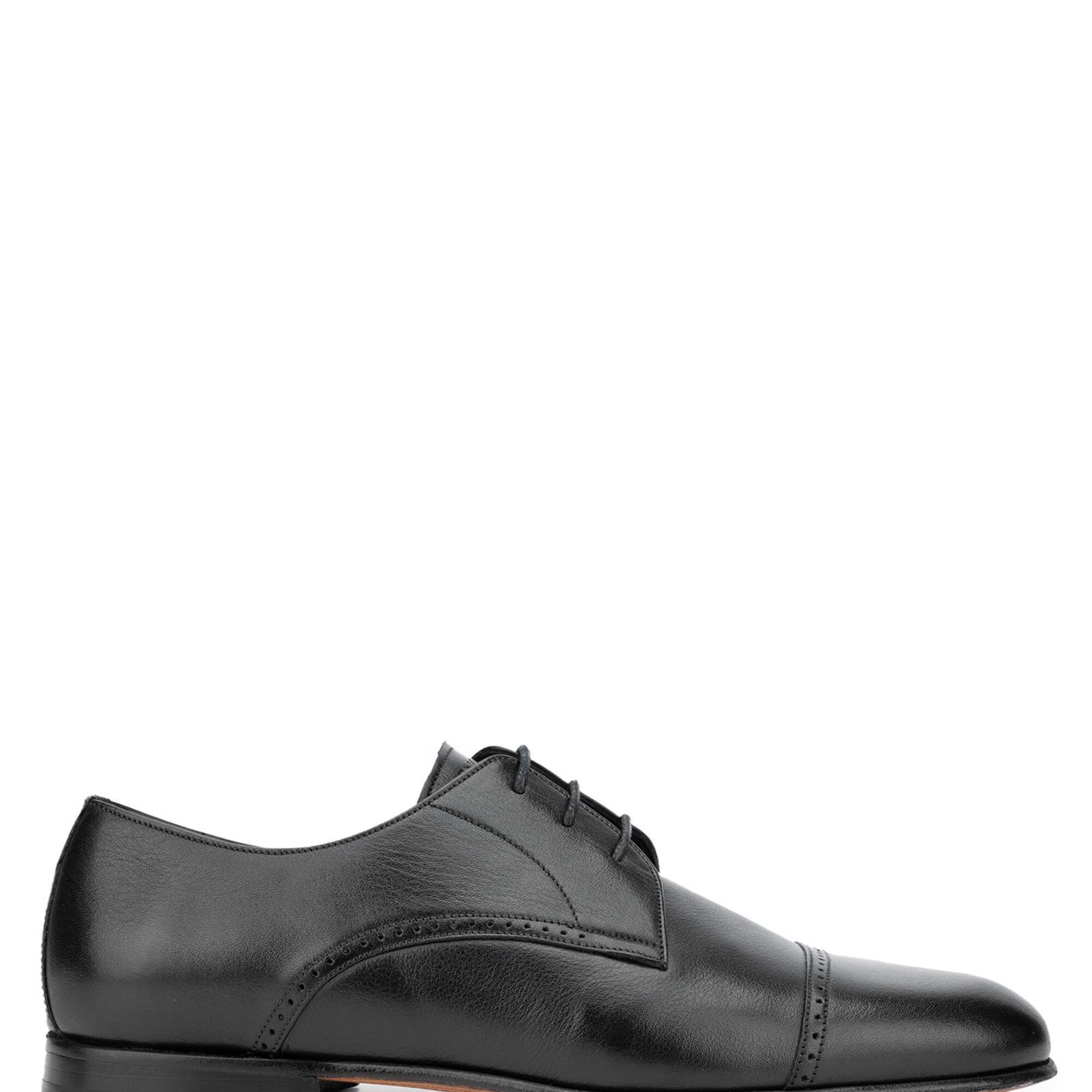 Tamer Tanca Erkek Hakiki Deri Siyah Klasik Ayakkabı