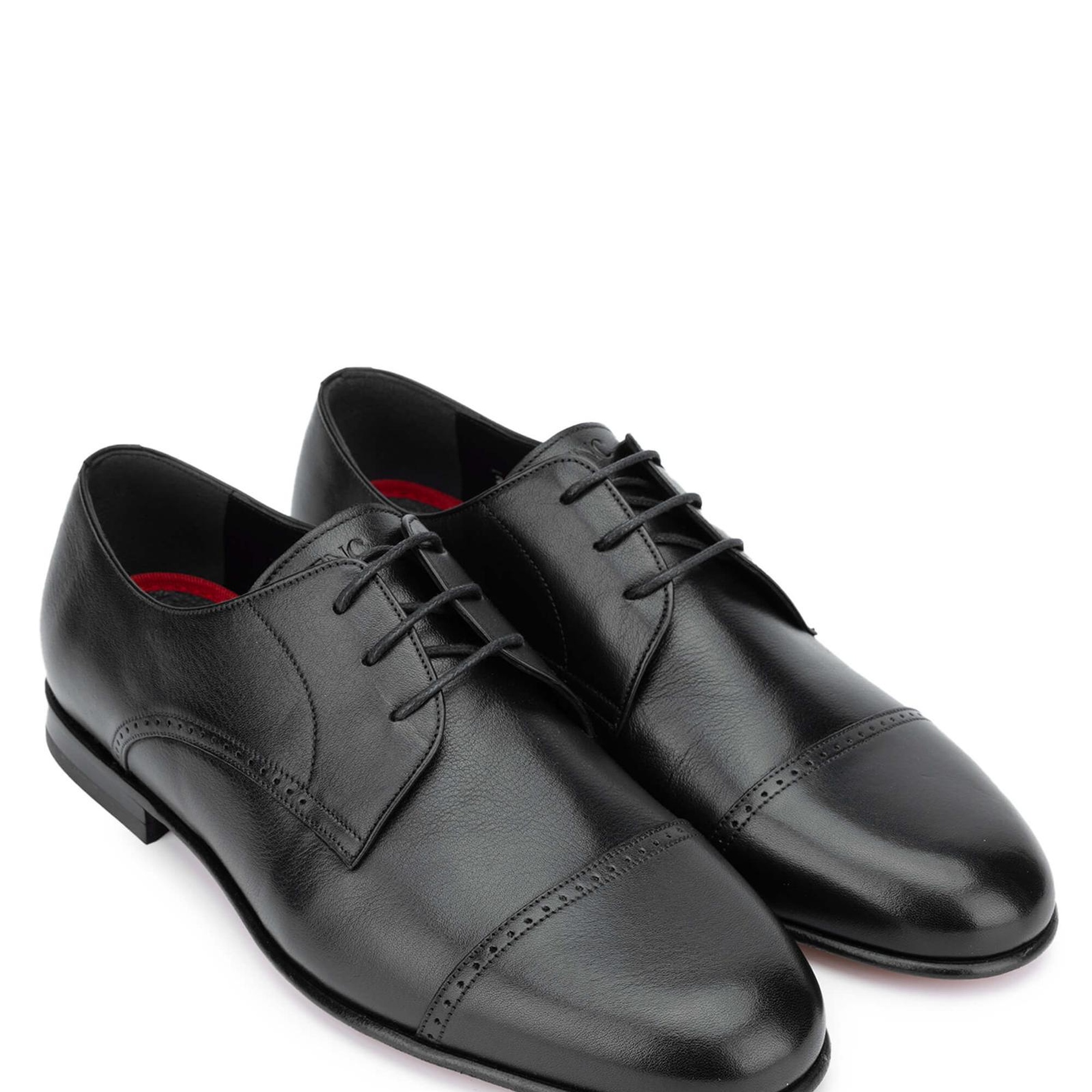 Tamer Tanca Erkek Hakiki Deri Siyah Klasik Ayakkabı