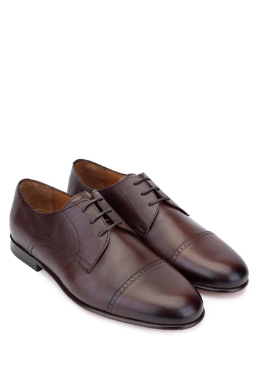  Tamer Tanca Erkek Hakiki Deri Taba Klasik Ayakkabı