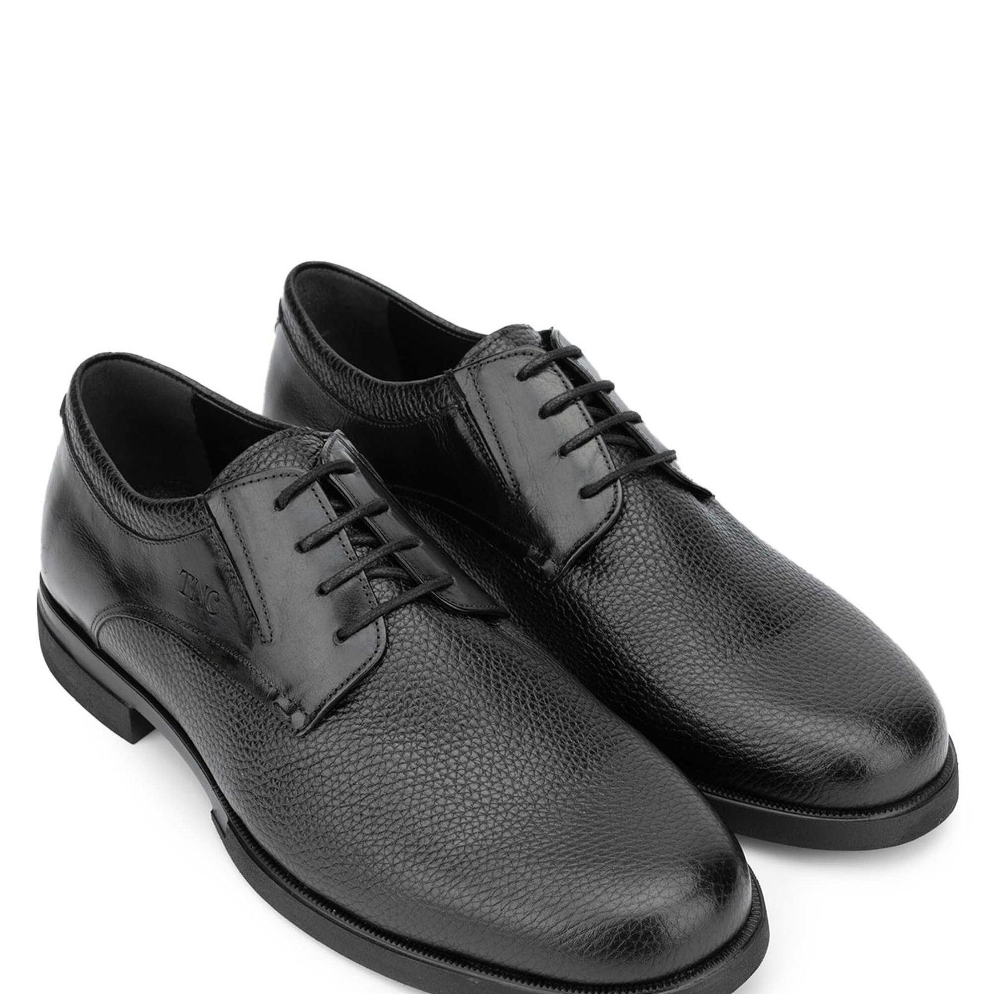 Tamer Tanca Erkek Hakiki Deri Siyah Klasik Ayakkabı