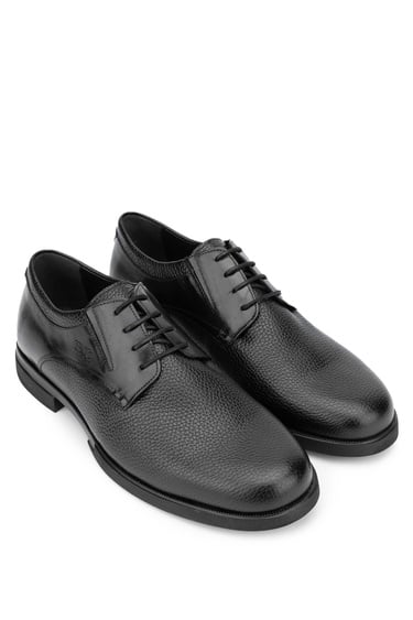  Tamer Tanca Erkek Hakiki Deri Siyah Klasik Ayakkabı