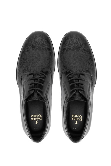  Tamer Tanca Erkek Hakiki Deri Siyah Klasik Ayakkabı