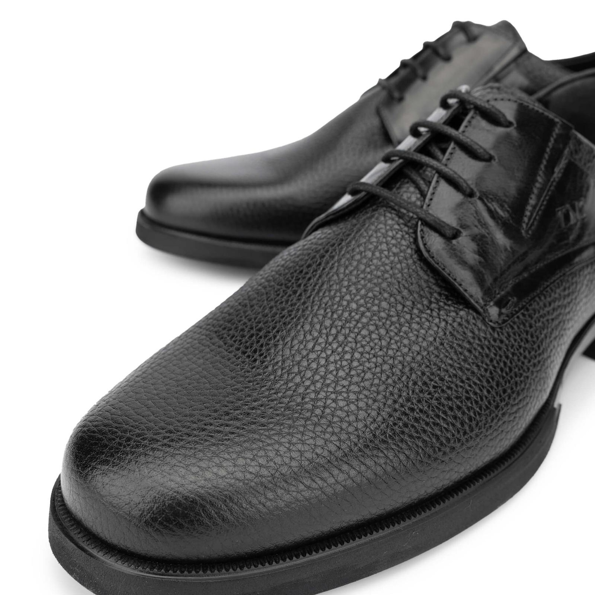 Tamer Tanca Erkek Hakiki Deri Siyah Klasik Ayakkabı