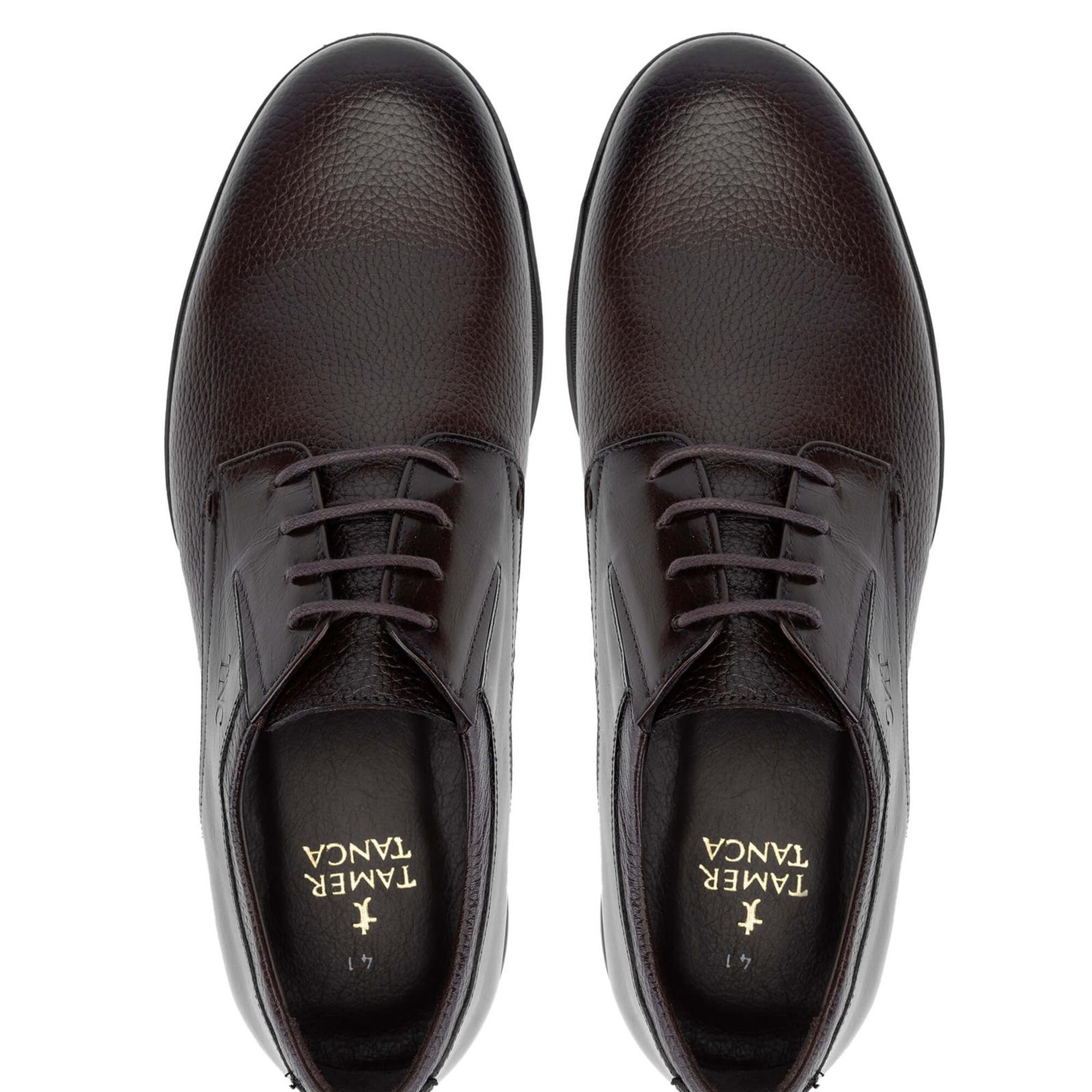 Tamer Tanca Erkek Hakiki Deri Kahverengi Klasik Ayakkabı