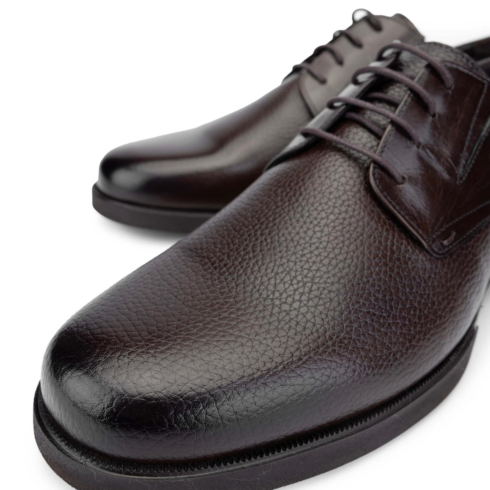 Tamer Tanca Erkek Hakiki Deri Kahverengi Klasik Ayakkabı