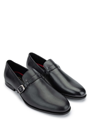  Tamer Tanca Erkek Hakiki Deri Siyah Deri Klasik Ayakkabı