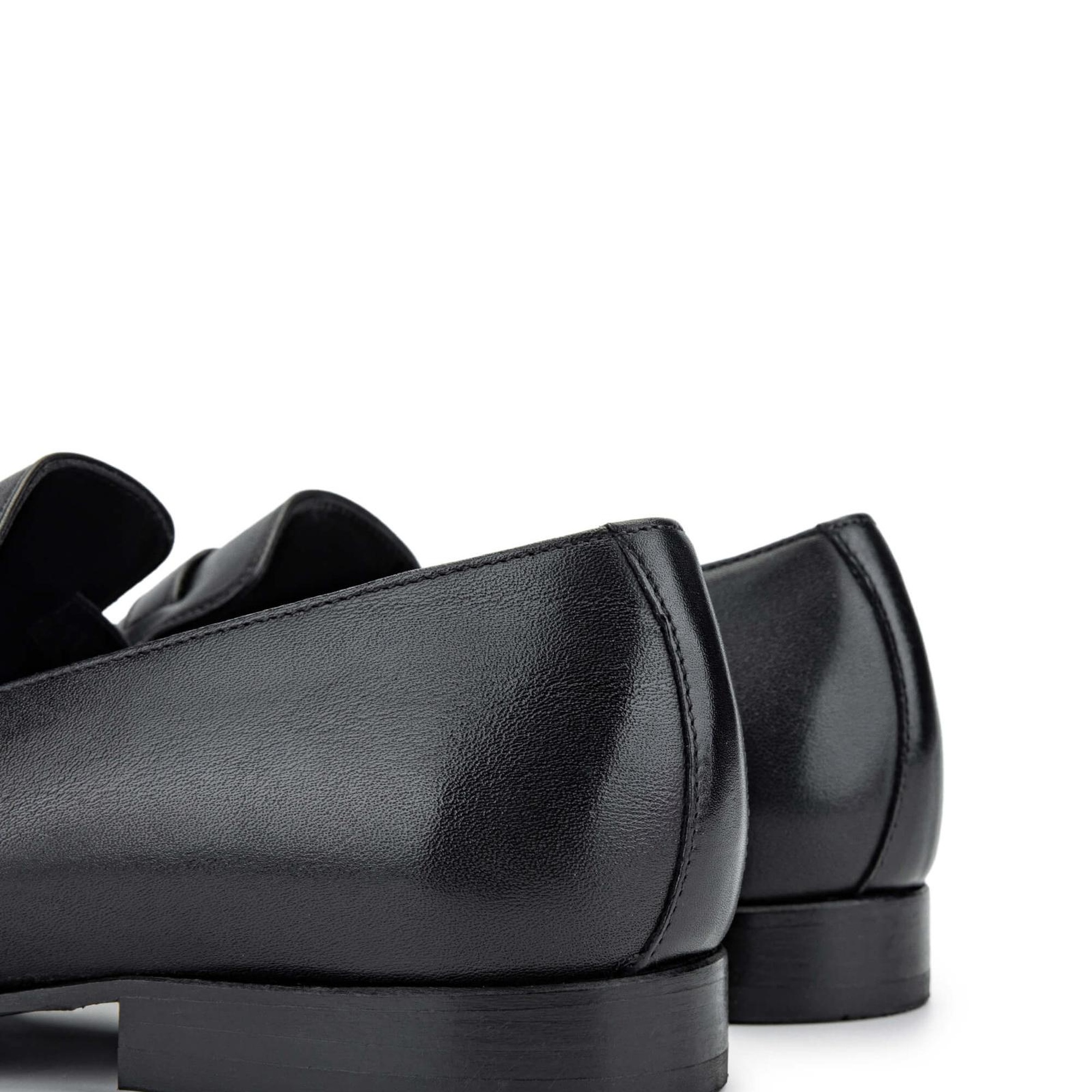 Tamer Tanca Erkek Hakiki Deri Siyah Deri Klasik Ayakkabı