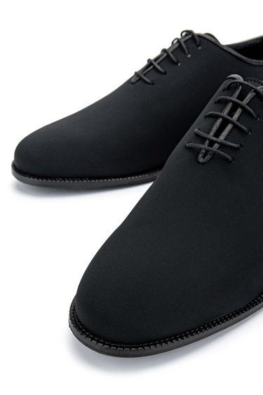  Tamer Tanca Erkek Tekstil Siyah Streç Klasik Ayakkabı