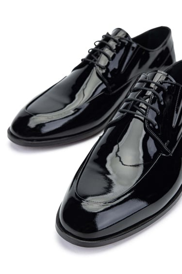  Tamer Tanca Erkek Hakiki Deri Siyah Klasik Ayakkabı