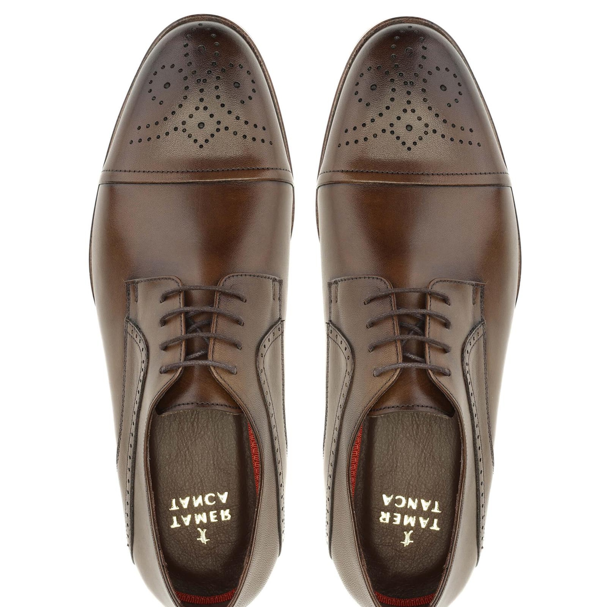 Tamer Tanca Erkek Hakiki Deri Ceviz Klasik Ayakkabı
