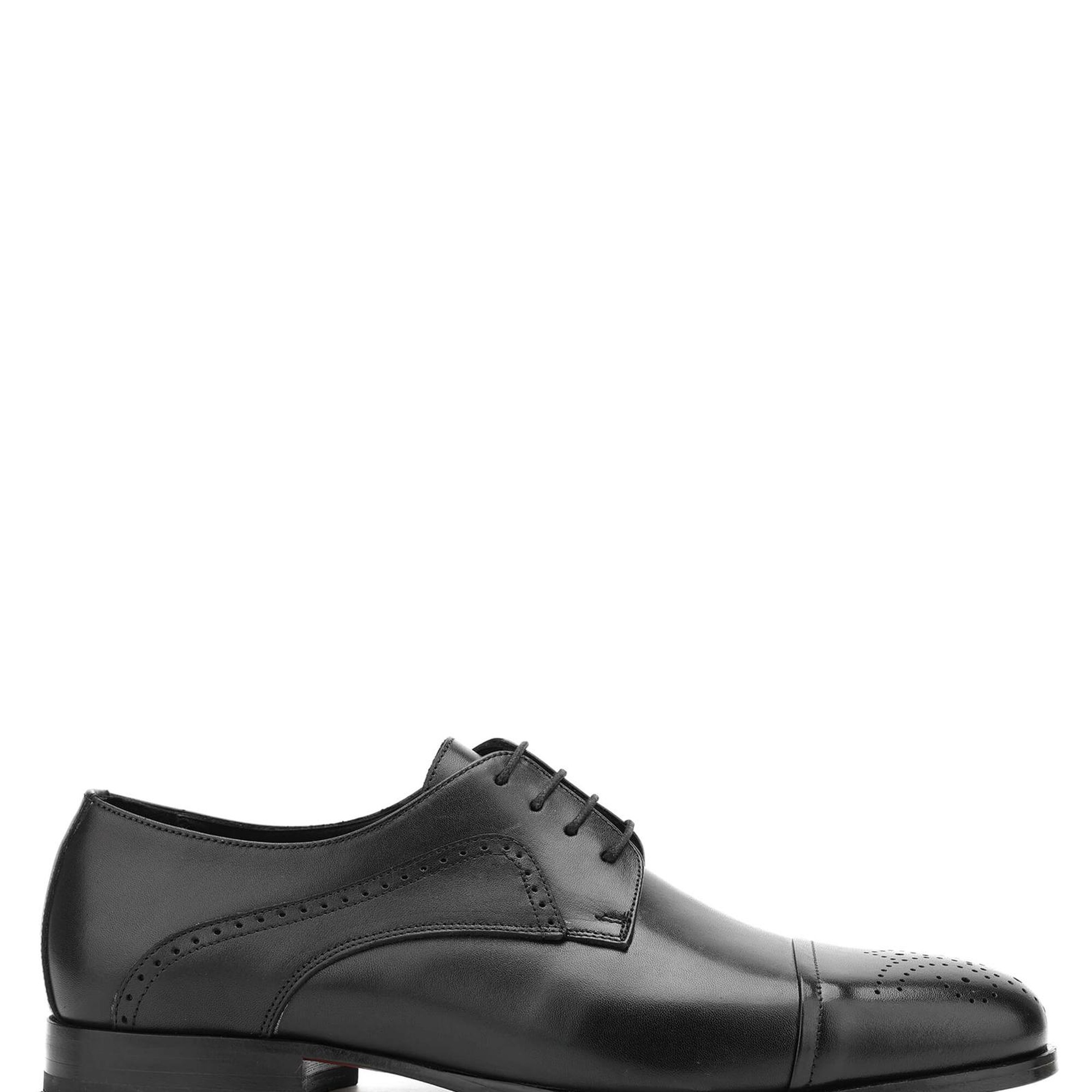 Tamer Tanca Erkek Hakiki Deri Siyah Klasik Ayakkabı