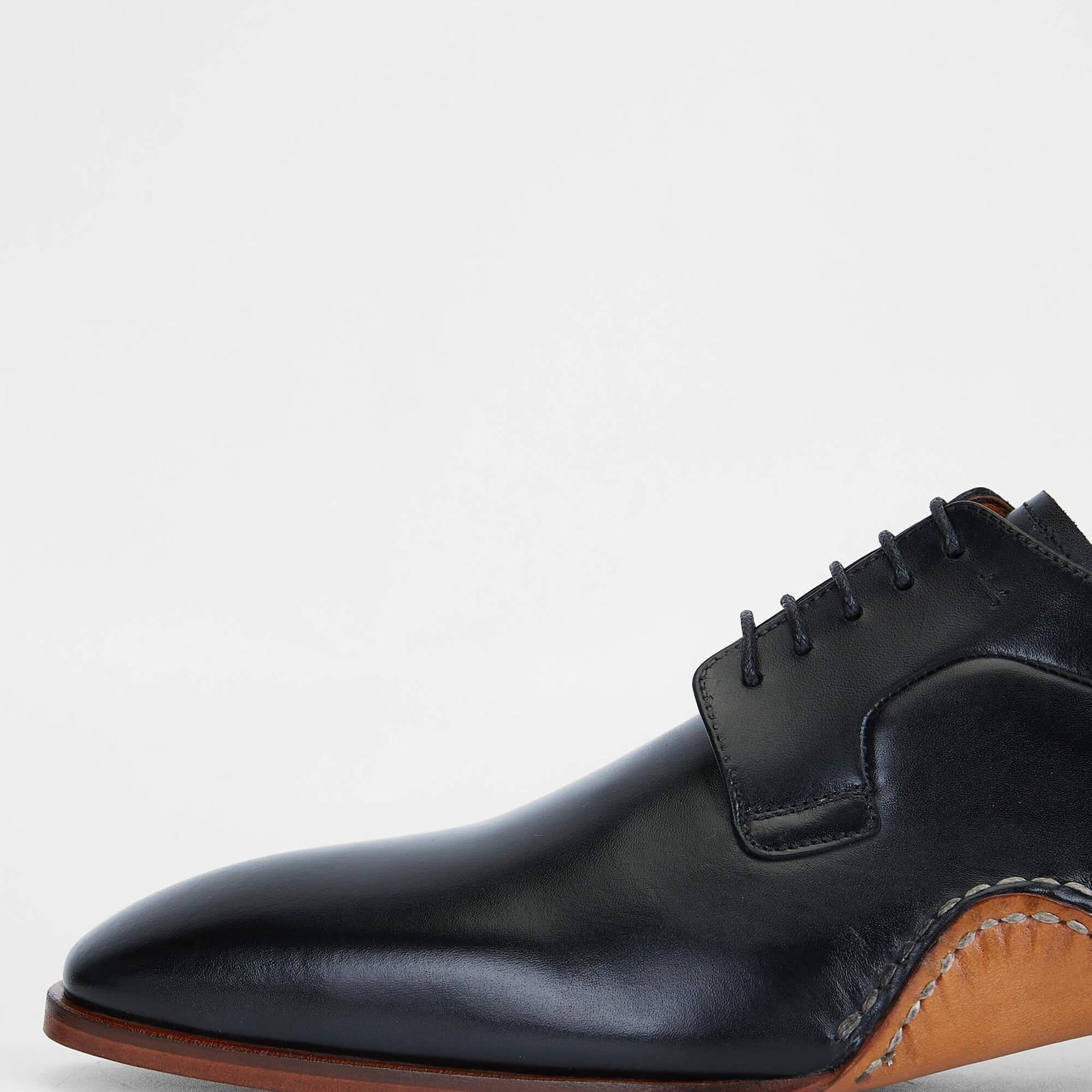 Tamer Tanca Erkek Hakiki Deri Siyah Klasik Ayakkabı