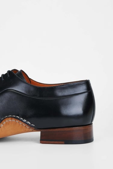  Tamer Tanca Erkek Hakiki Deri Siyah Klasik Ayakkabı