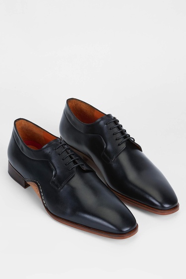  Tamer Tanca Erkek Hakiki Deri Siyah Klasik Ayakkabı