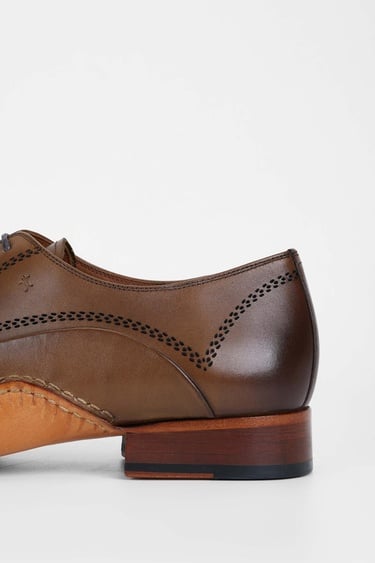  Tamer Tanca Erkek Hakiki Deri Kahverengi Klasik Ayakkabı