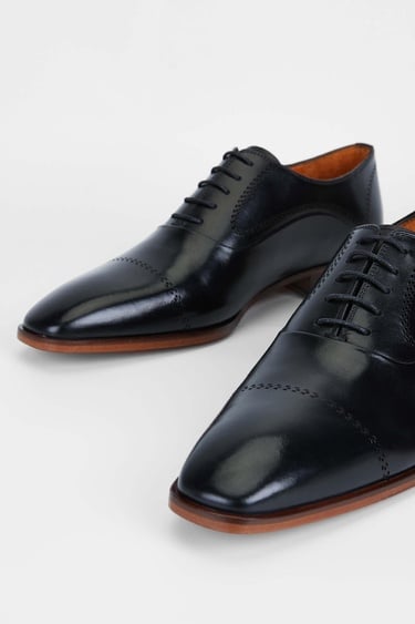  Tamer Tanca Erkek Hakiki Deri Siyah Klasik Ayakkabı