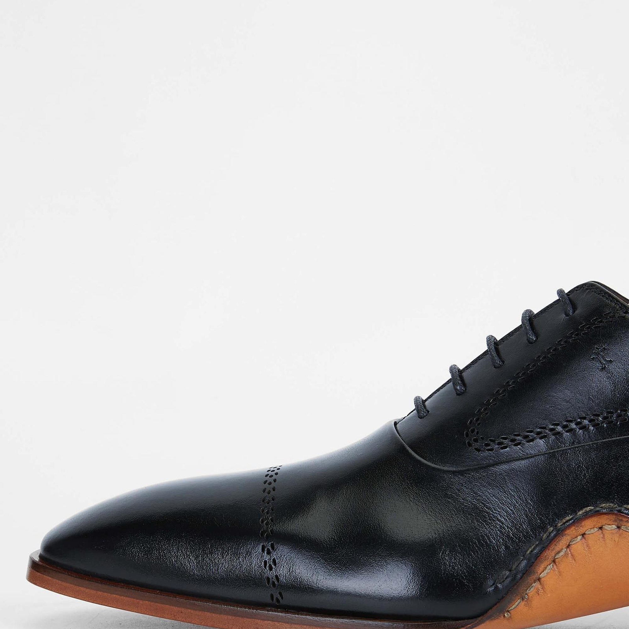 Tamer Tanca Erkek Hakiki Deri Siyah Klasik Ayakkabı