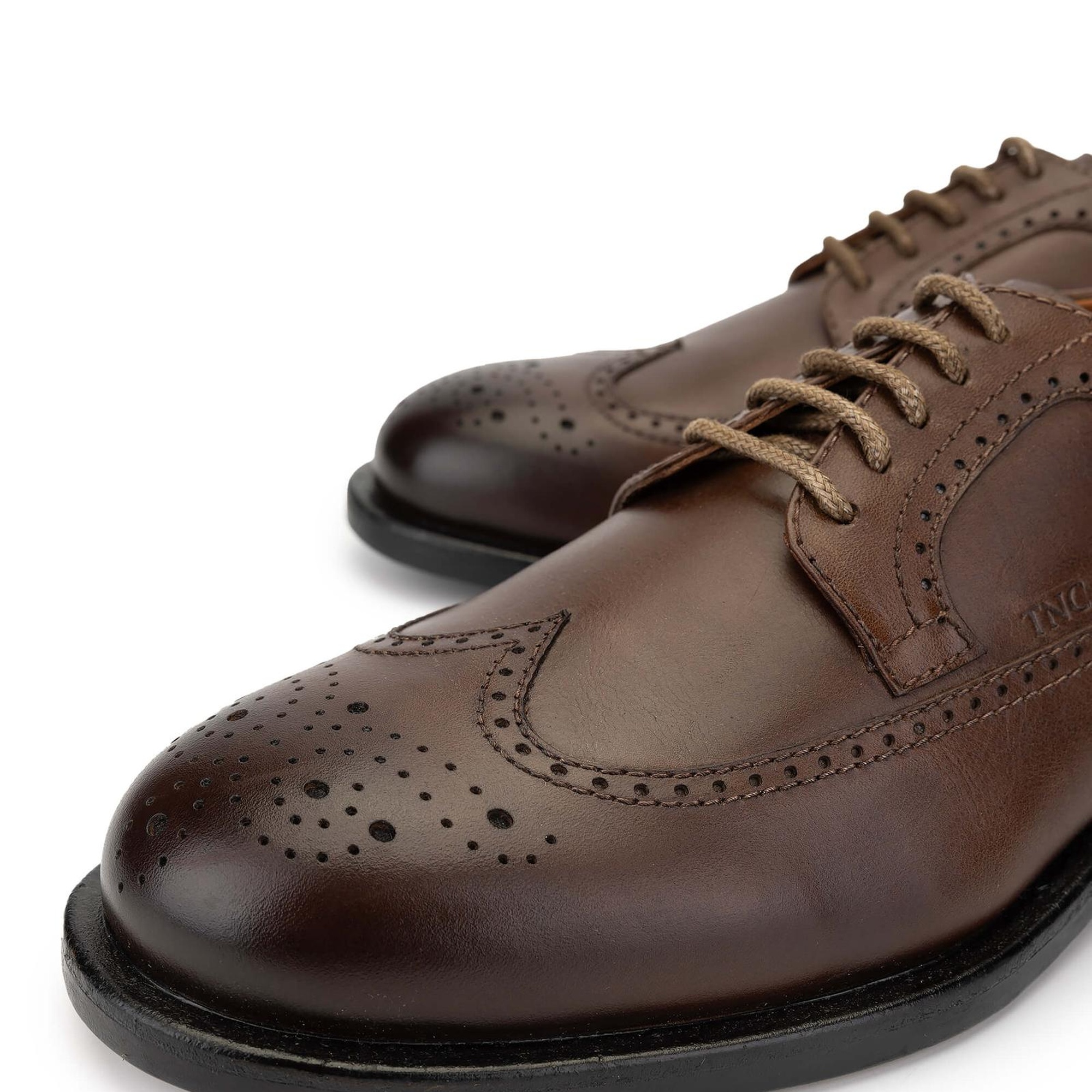 Tamer Tanca Erkek Hakiki Deri Kahverengi Klasik Ayakkabı