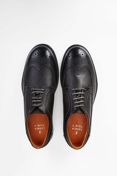  Tamer Tanca Erkek Hakiki Deri Siyah Klasik Ayakkabı