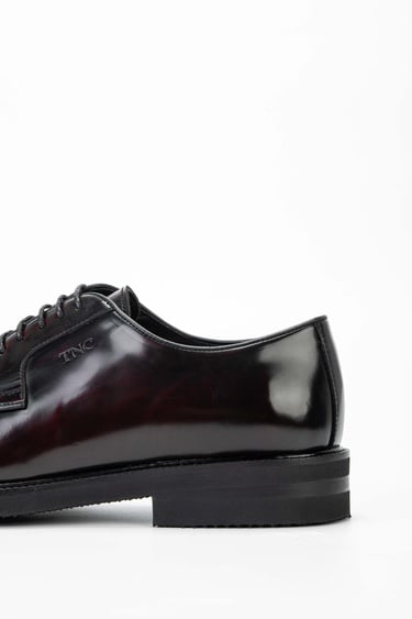  Tamer Tanca Erkek Hakiki Deri Bordo Klasik Ayakkabı