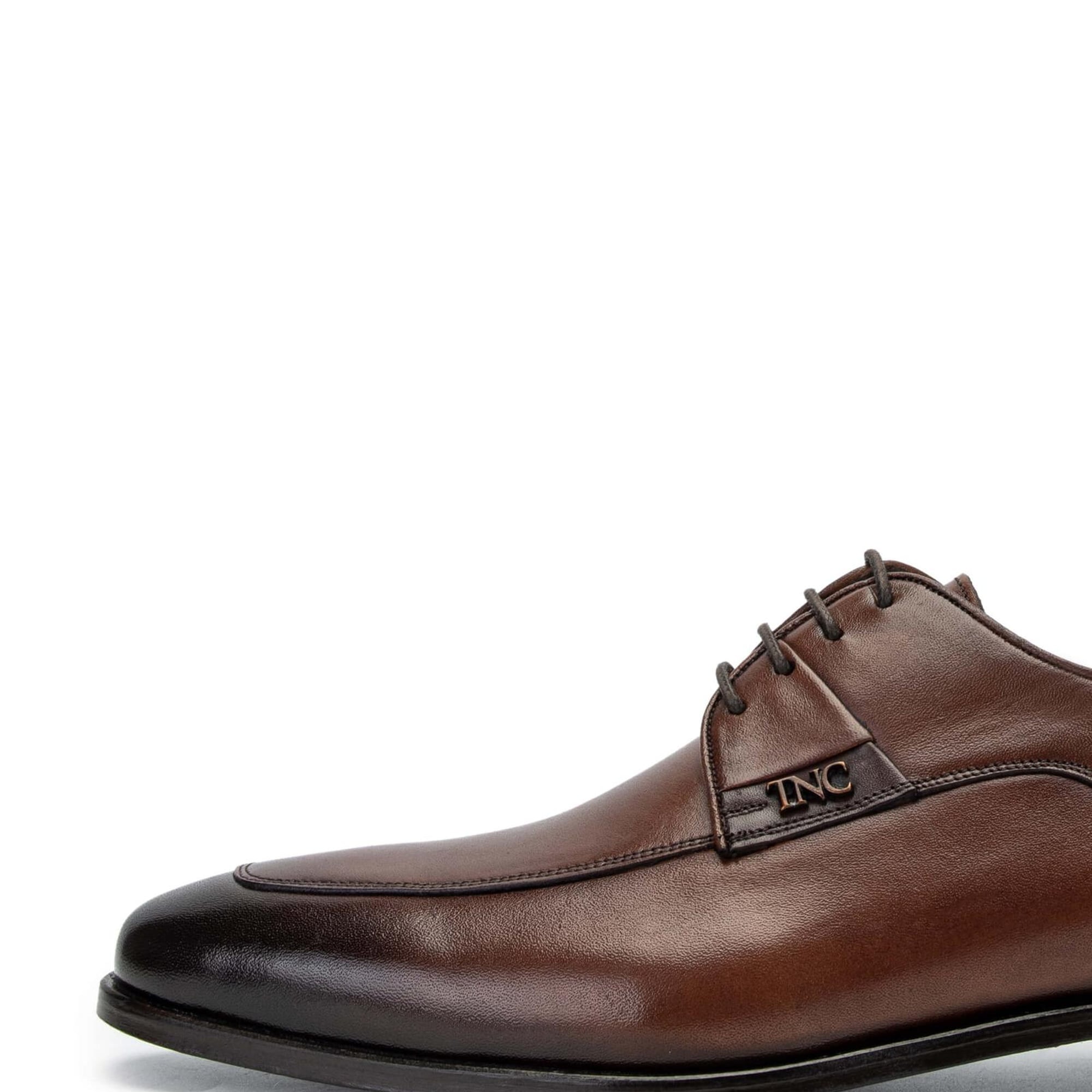 Tamer Tanca Erkek Hakiki Deri Kahverengi Klasik Ayakkabı