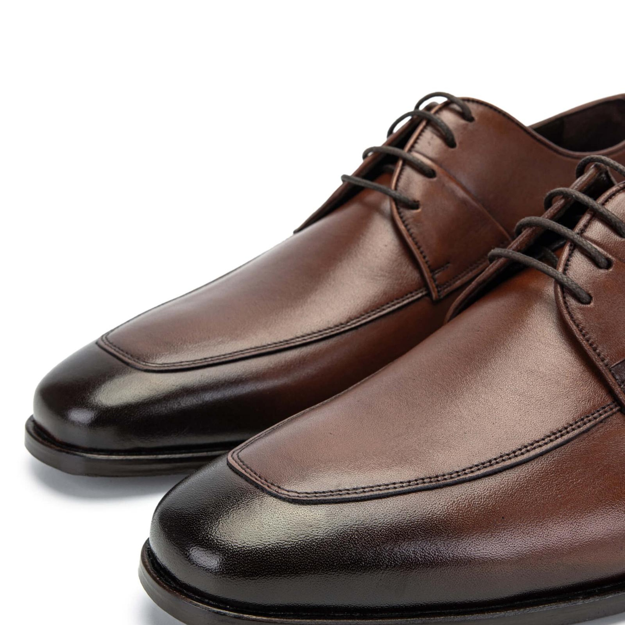 Tamer Tanca Erkek Hakiki Deri Kahverengi Klasik Ayakkabı