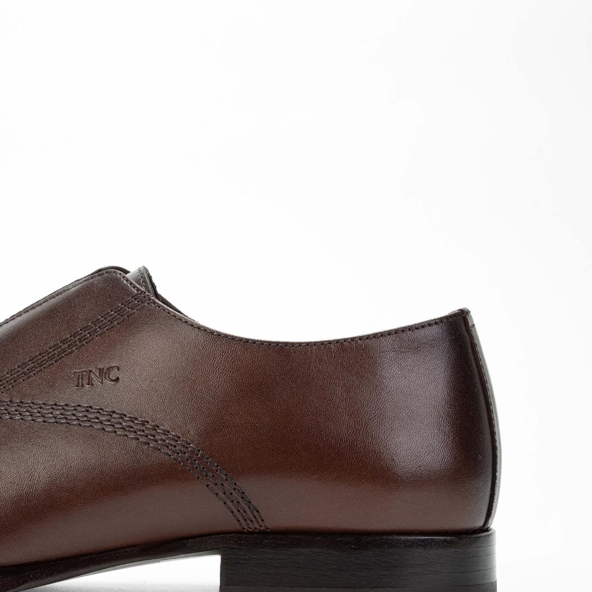 Tamer Tanca Erkek Hakiki Deri Kahverengi Klasik Ayakkabı