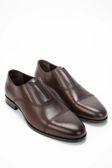  Tamer Tanca Erkek Hakiki Deri Kahverengi Klasik Ayakkabı