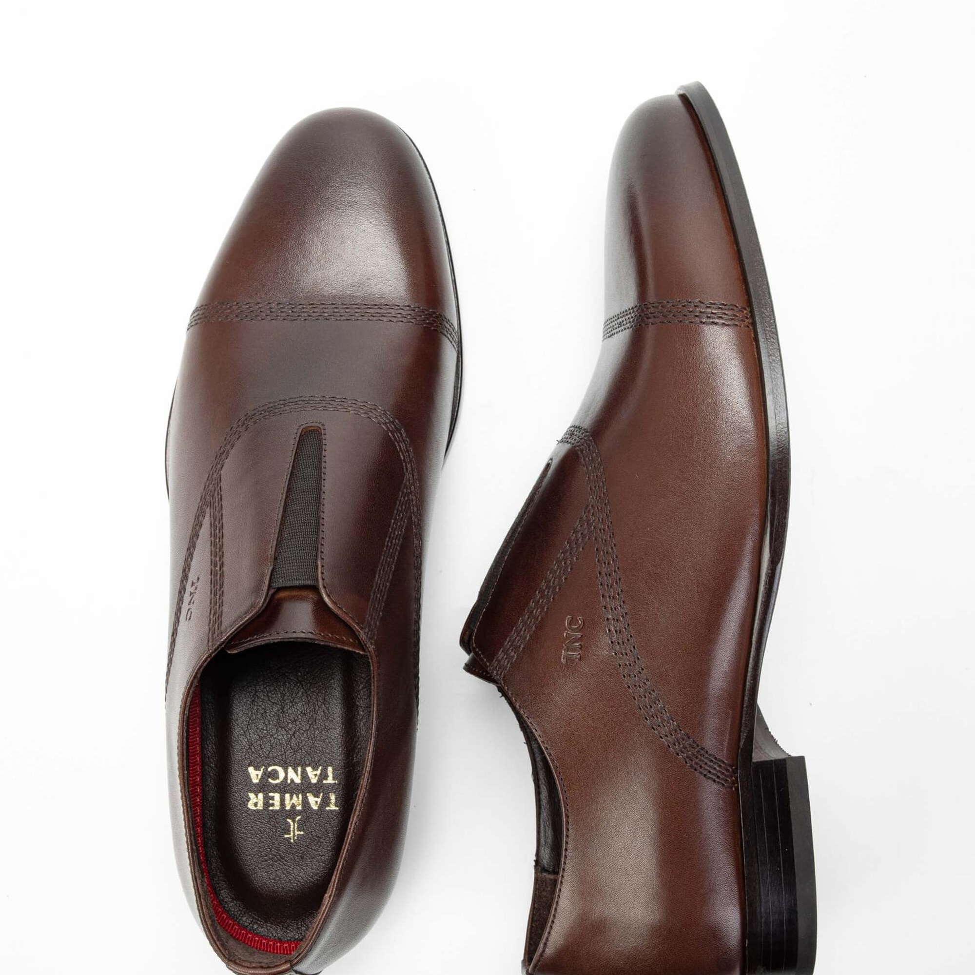 Tamer Tanca Erkek Hakiki Deri Kahverengi Klasik Ayakkabı