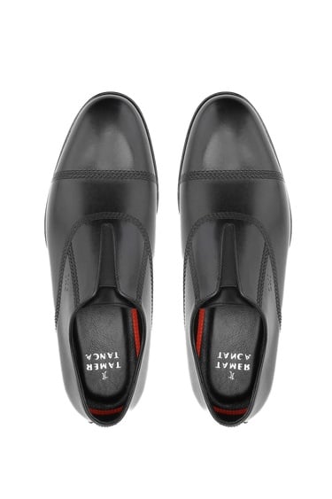  Tamer Tanca Erkek Hakiki Deri Siyah Deri Klasik Ayakkabı